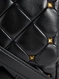 Rockstud Spike Leather Crossbody Bag