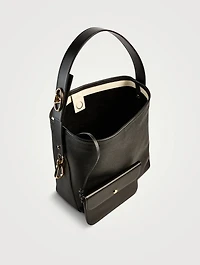 VLogo Locker Leather Tote Bag
