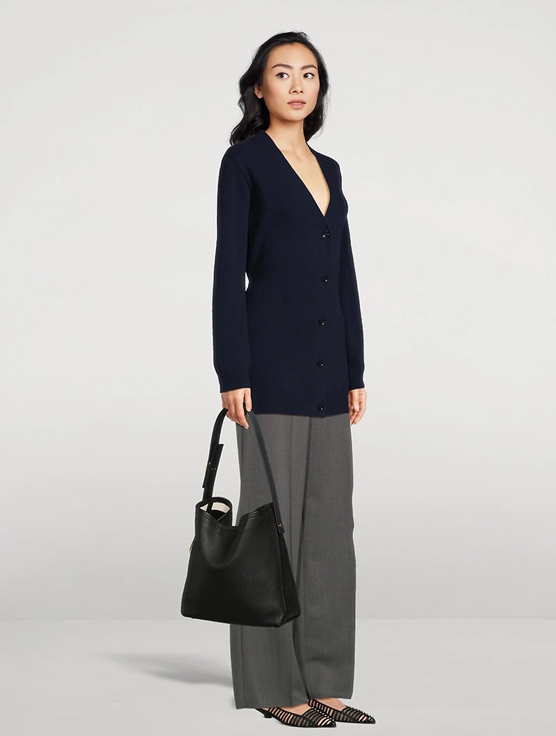VLogo Locker Leather Tote Bag