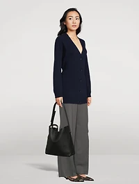 VLogo Locker Leather Tote Bag