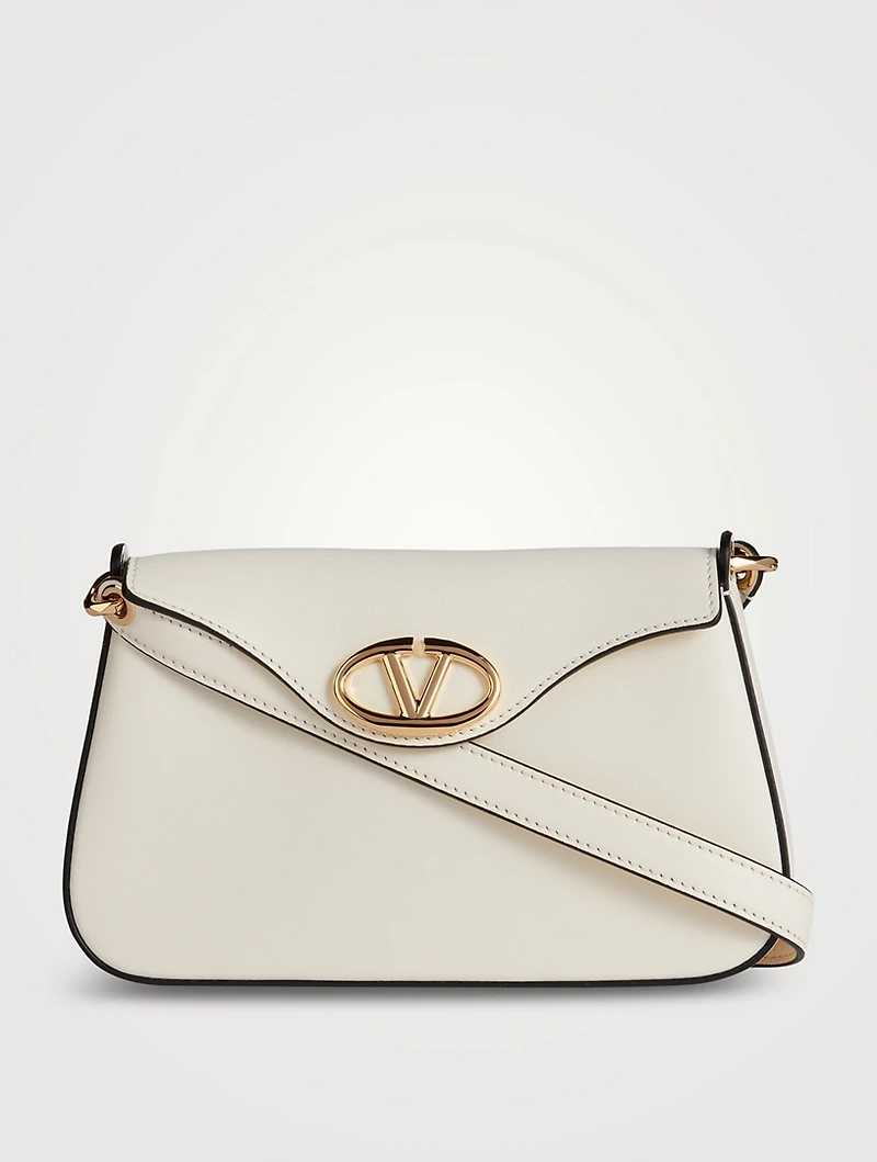 VLogo Leather Crossbody Bag