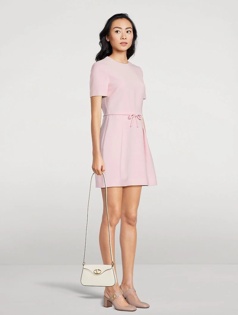 VLogo Leather Crossbody Bag