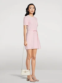 VLogo Leather Crossbody Bag