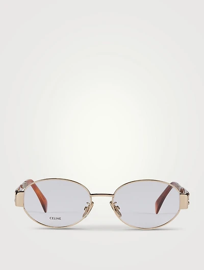 Metal Triomphe Oval Optical Glasses
