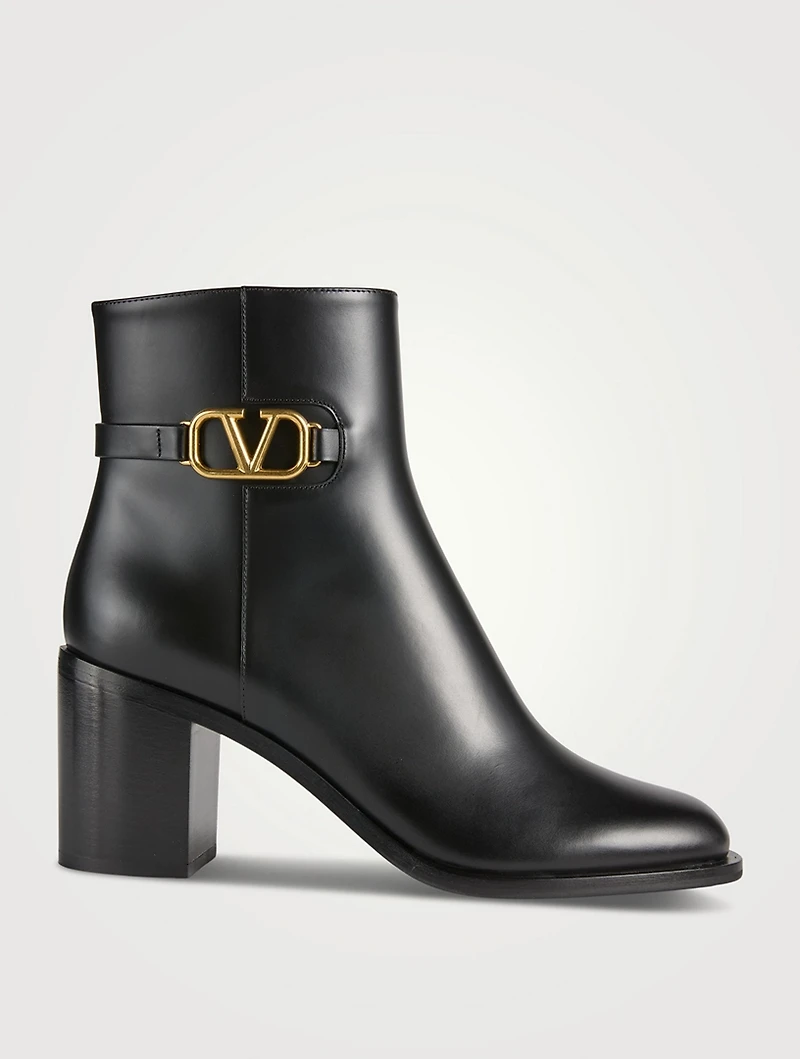 VLOGO Leather Ankle Boots