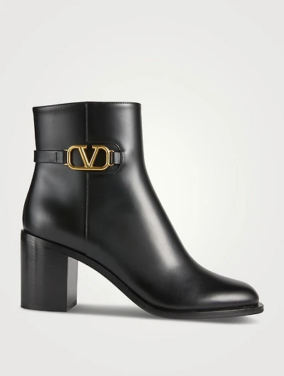 VLOGO Leather Ankle Boots