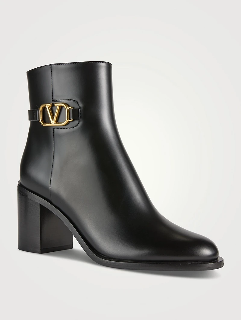 VLOGO Leather Ankle Boots