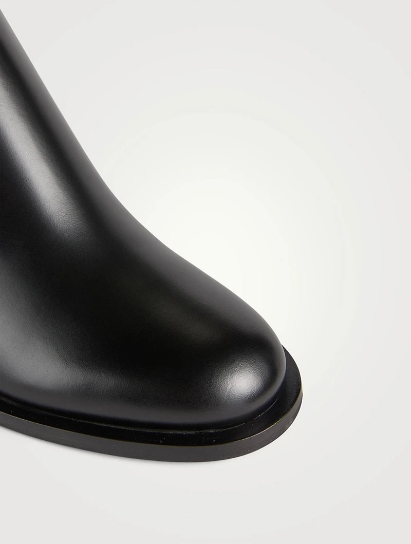 VLOGO Leather Ankle Boots