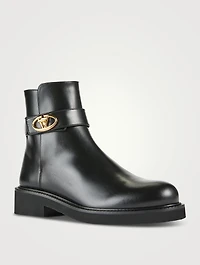 VLOGO Locker Leather Ankle Boots