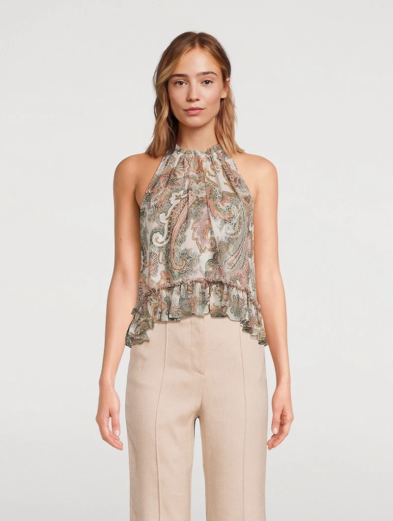 Renee Halter Top Floral Print