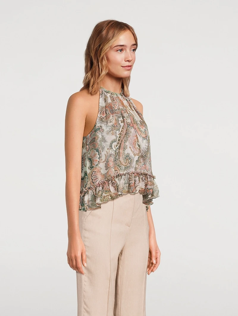 Renee Halter Top Floral Print