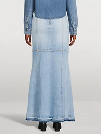 Denim Maxi Skirt