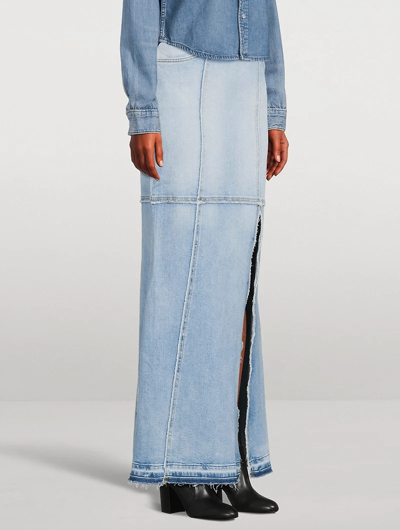Denim Maxi Skirt