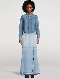 Denim Maxi Skirt