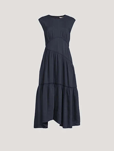 Asymmetric Midi Dress