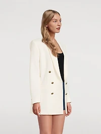 Shawl Collar Double-Breasted Blazer