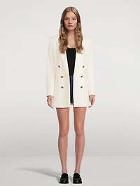 Shawl Collar Double-Breasted Blazer