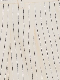 Cotton And Linen Pleated Pants