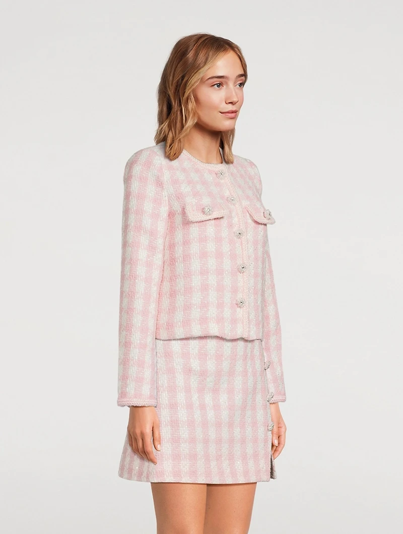 Check Bouclé Jacket