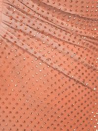 Off-The-Shoulder Sequin Midi Dress