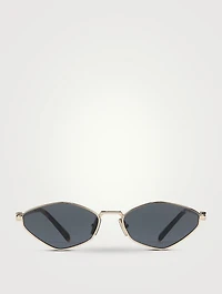 Miu Regard Oval Sunglasses
