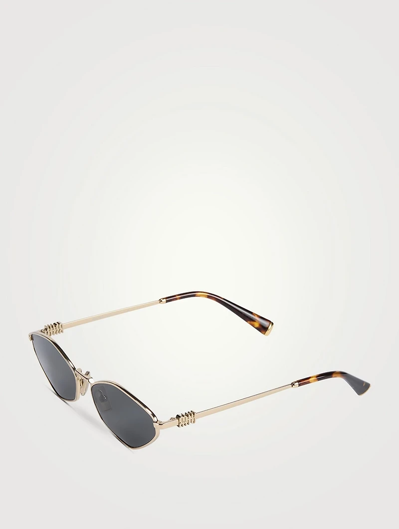 Miu Regard Oval Sunglasses