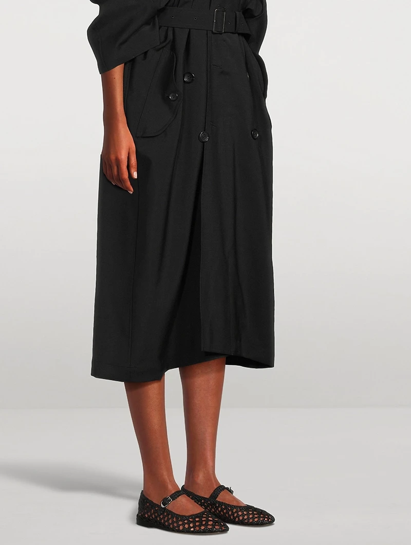 Woven Leather Mary Jane Ballet Flats