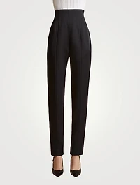 Lenn High-Waisted Cigarette Pants