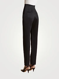 Lenn High-Waisted Cigarette Pants