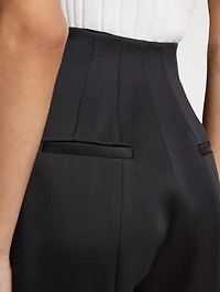 Lenn High-Waisted Cigarette Pants