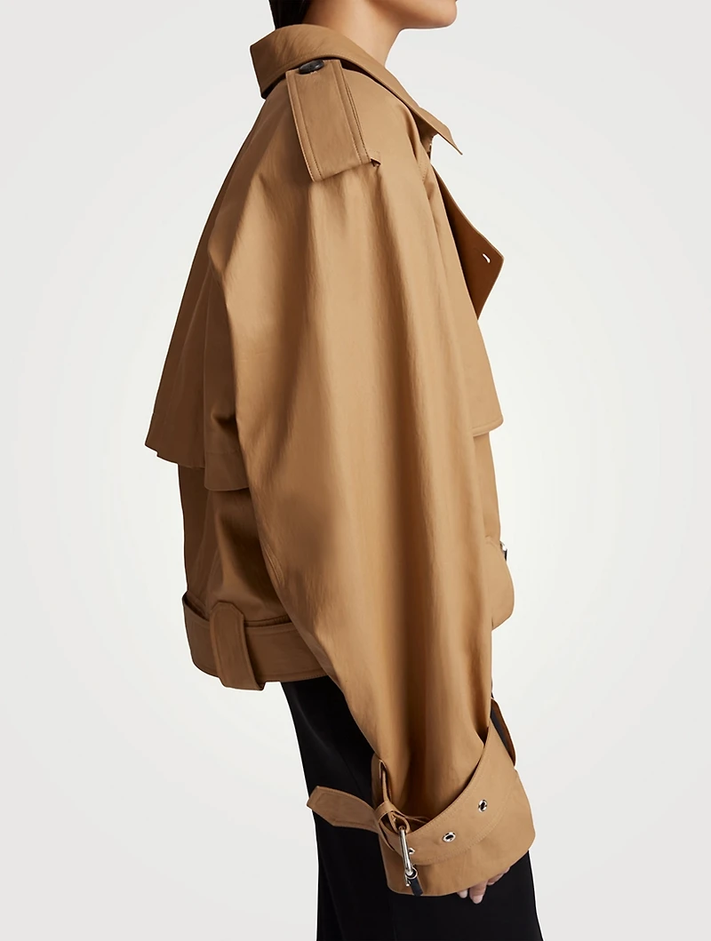 The Hammond Cropped Trench Jacket