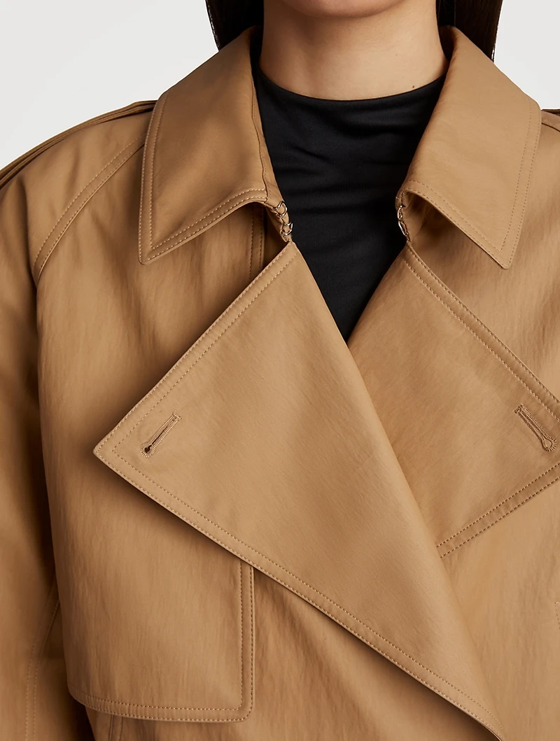 The Hammond Cropped Trench Jacket