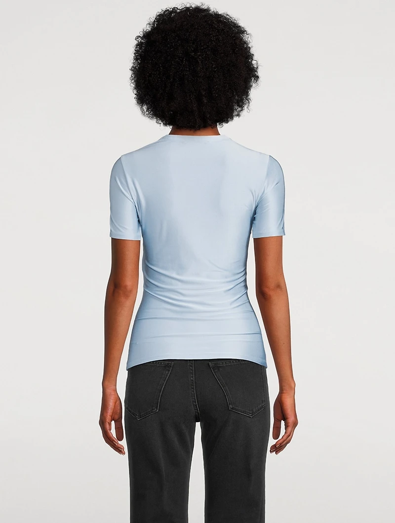 Drappé Pression T-Shirt