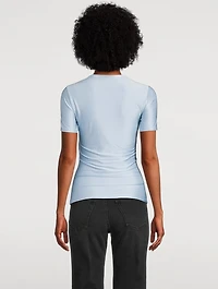Drappé Pression T-Shirt