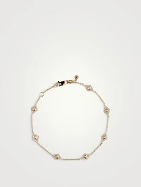 Evil Eye Bezel Chain Bracelet With Diamonds