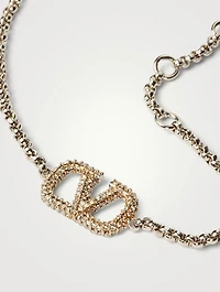 VLOGO Chain Bracelet With Crystals