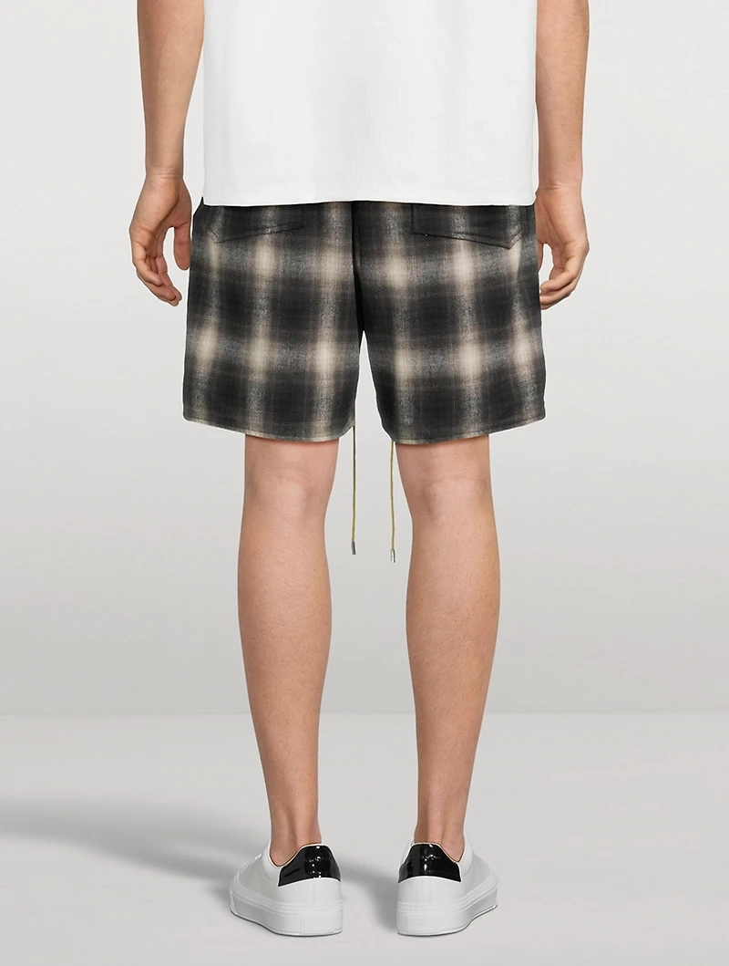 Plaid Logo Shorts