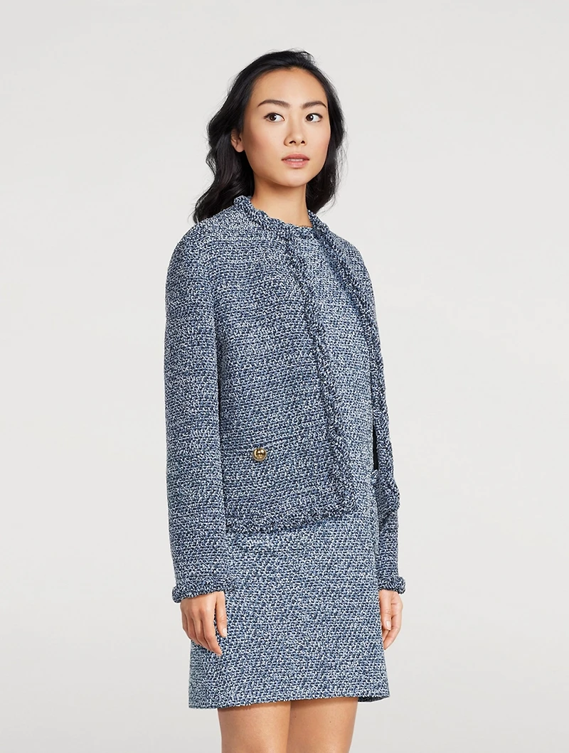 Tweed Denim Jacket