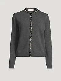 Embellished Wool Cardigan