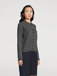 Embellished Wool Cardigan