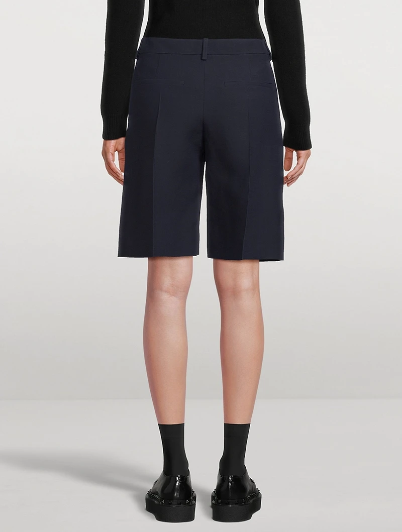 Wool Silk Bermuda Shorts