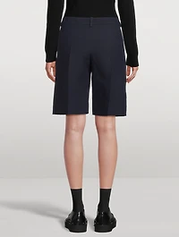 Wool Silk Bermuda Shorts