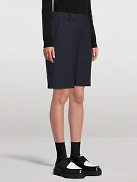 Wool Silk Bermuda Shorts