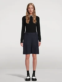 Wool Silk Bermuda Shorts