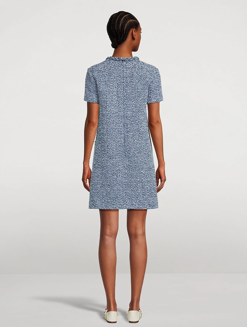 Denim Tweed Mini Dress
