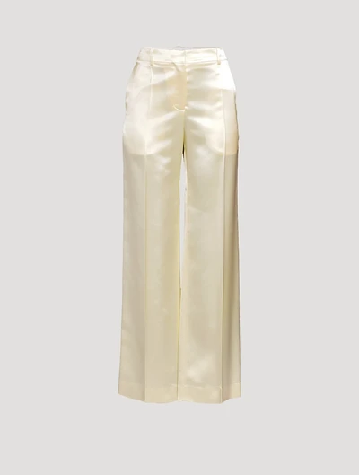 Encore Satin Wide-Leg Trousers