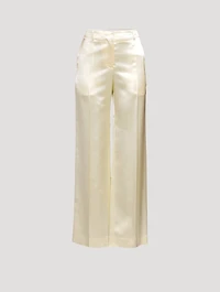 Encore Satin Wide-Leg Trousers
