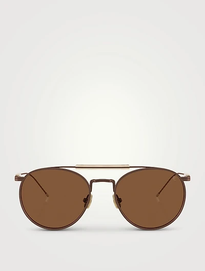 Sartorial Sunset Aviator Sunglasses