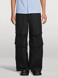 Washed Cotton Oversized Pants