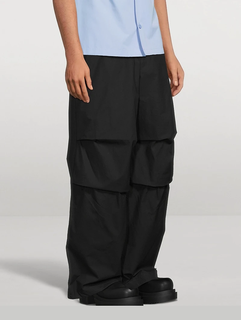 Washed Cotton Oversized Pants